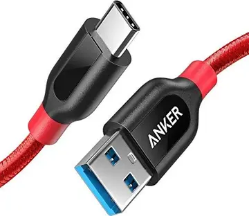 Anker Powerline+ USB 3.0 USB-C/USB-A cable 0.90m red