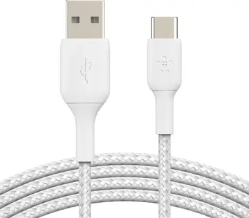 Belkin BoostCharge Braided USB-C to USB-A 0.15m white