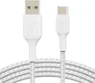 Belkin BoostCharge Braided USB-C to USB-A 0.15m white