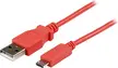 StarTech 1m Micro USB charging cable for Android Smartphones and Tablets - USB A on Micro B pink