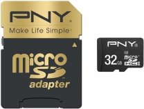 PNY Elite Performance R100 microSDHC 32GB Kit, UHS-I U3, Class 10