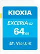 KIOXIA EXCERIA G2 R100/W50 SDXC 64GB, UHS-I U3, Class 10