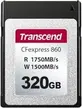 Transcend CFexpress 860 R1750/W1500 CFexpress Type B 320GB