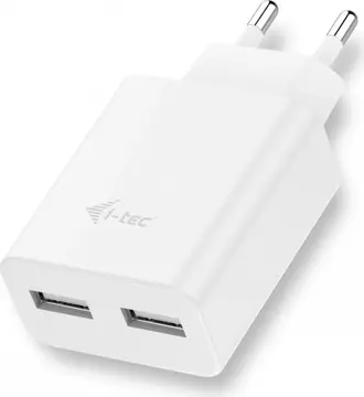 i-tec USB Power Charger 2 port 2.4A white