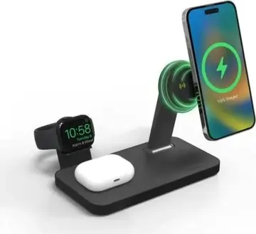 mophie Snap+ 3-in-1 wireless Charging Stand black