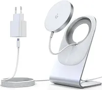 RoRoSkin magnetic wireless Charger silver